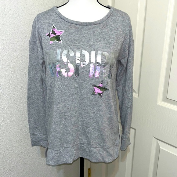 Justice Other - Justice “inspire” crew neck sweater size 14/16